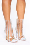 Keep On Shining Booties - Silver