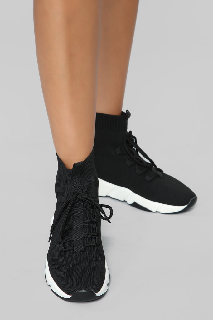 Faster Than You Sneaker - Black