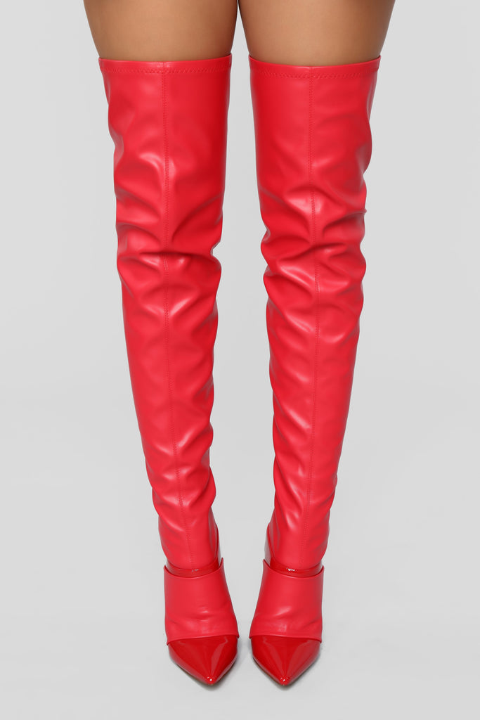 Leveling Up Boot - Red