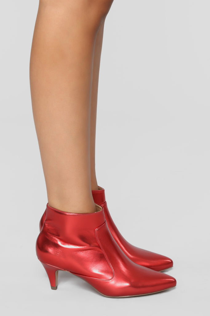 All My Trust Booties - Red