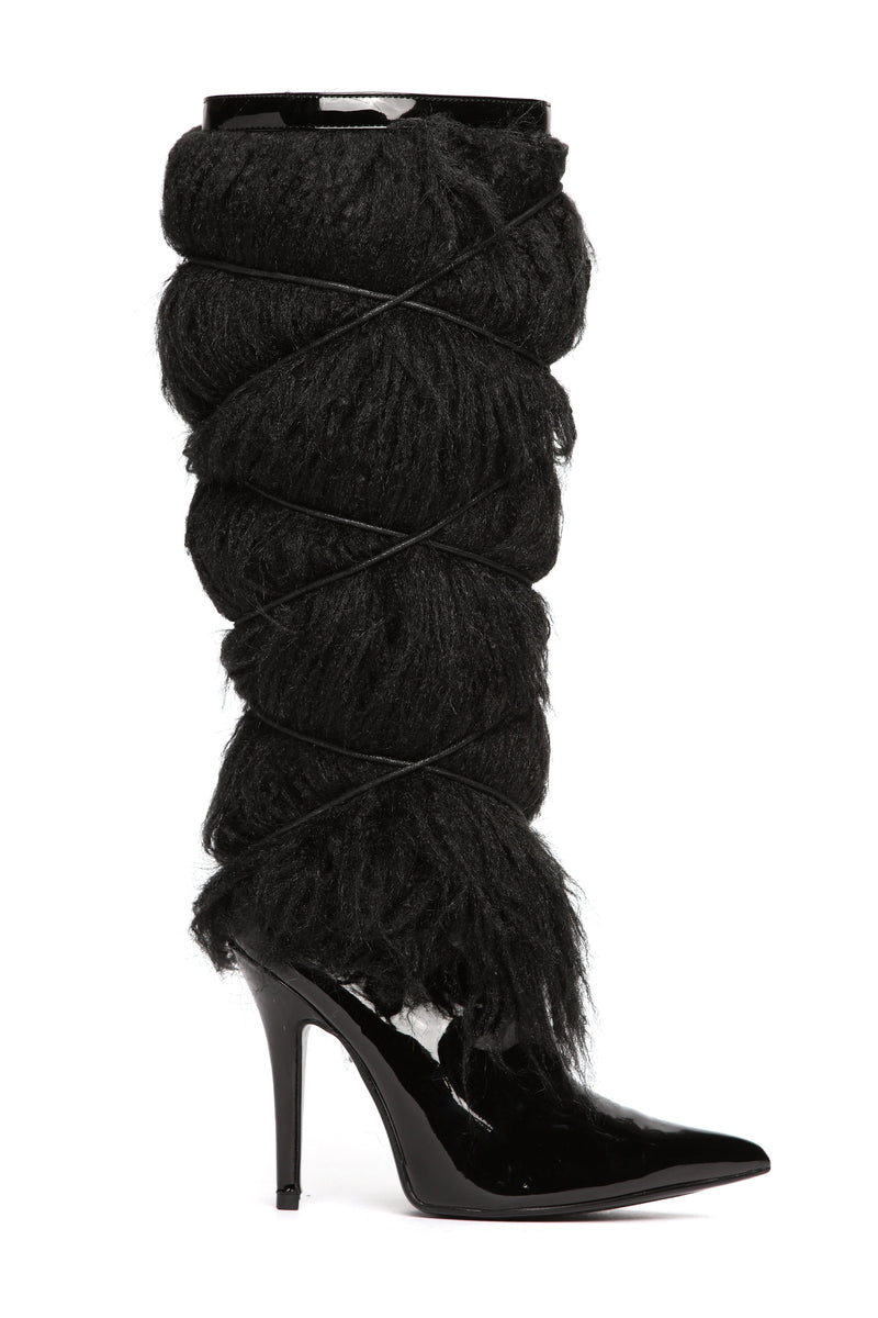 Move Aside Heeled Boot - Black