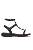 Lookin' Sharp Flat Sandal - Black