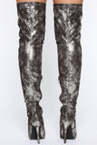 Told You So Heeled Boots - Silver
