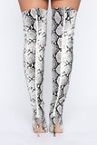 Upper East Side Heeled Boots - Snake