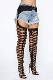 Bomblicious Heeled Sandals - Black