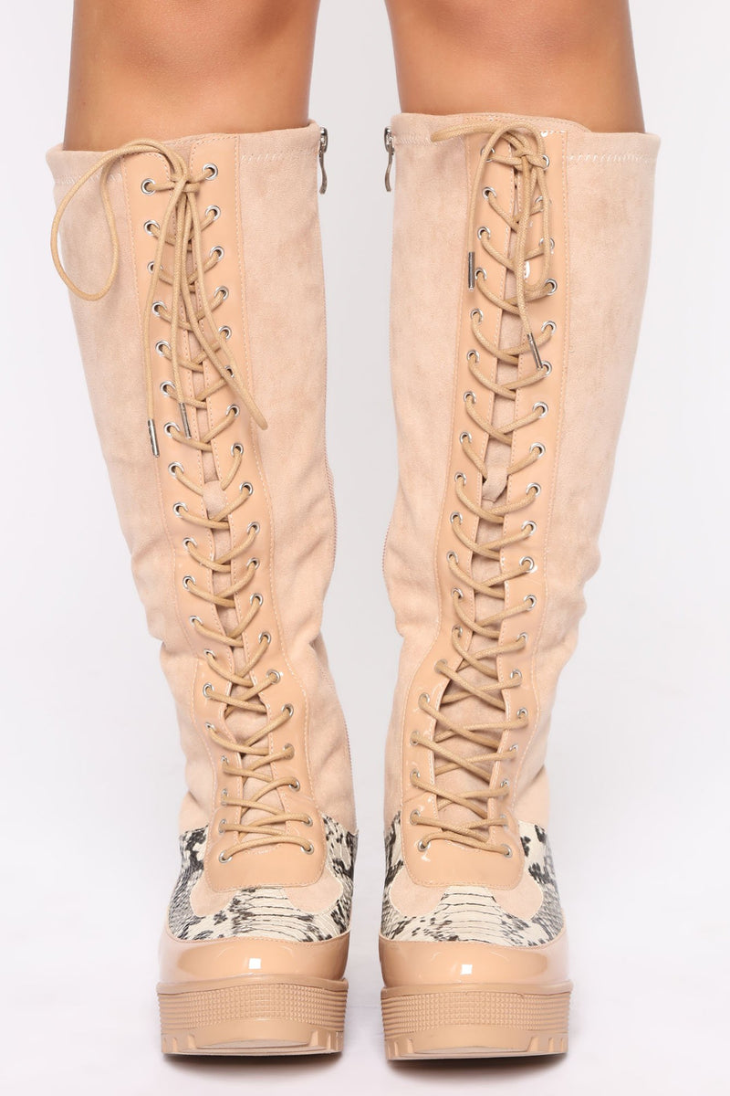 Gotta Take Charge Boots - Nude