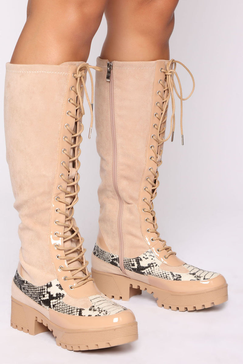 Gotta Take Charge Boots - Nude