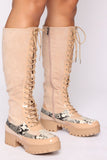 Gotta Take Charge Boots - Nude