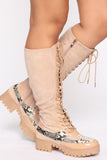 Gotta Take Charge Boots - Nude