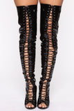 Upper East Side Heeled Boots - Black