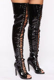 Upper East Side Heeled Boots - Black