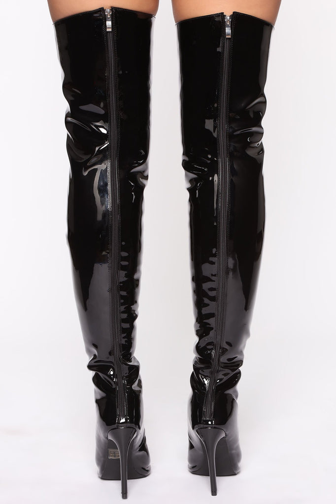 Upper East Side Heeled Boots - Black