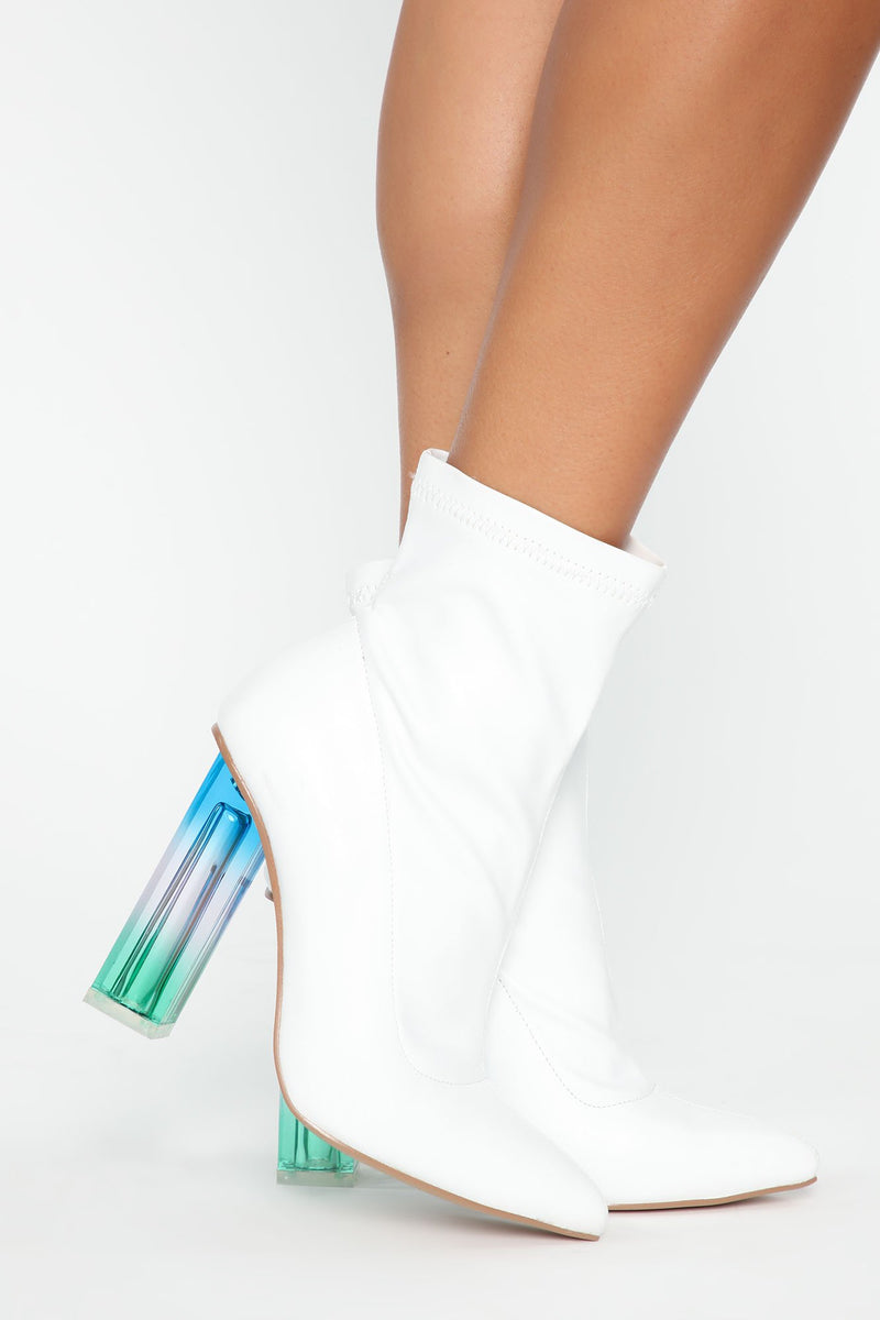 Life Is Beautiful Booties - White
