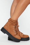 Spend Some Time Booties - Cognac