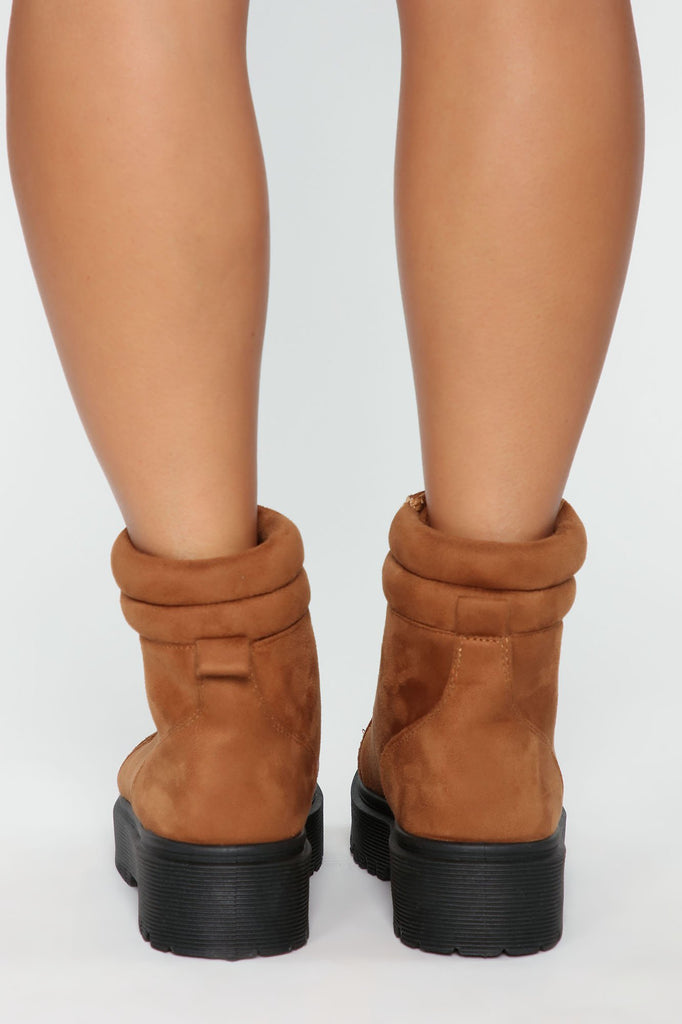 Spend Some Time Booties - Cognac