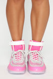 Moon Walker High Top Sneakers - Pink