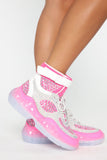 Moon Walker High Top Sneakers - Pink