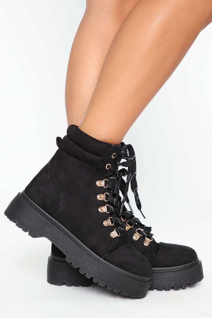 Spend Some Time Booties - Black