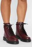 Inclined To You Booties - Burgundy