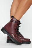 Inclined To You Booties - Burgundy