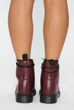 Inclined To You Booties - Burgundy