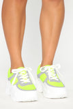 Lightning Reflective Sneakers - Neon Green