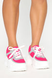 Lightning Reflective Sneakers - Neon Pink