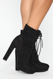 At A Glance Booties - Black