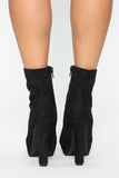 At A Glance Booties - Black