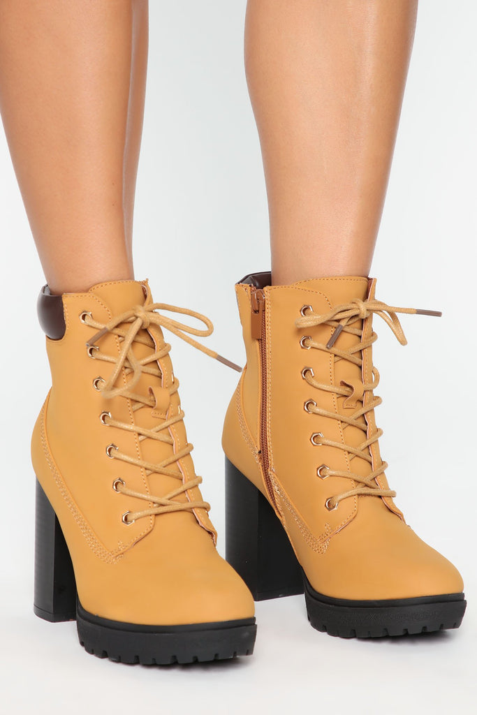 Hear Me Out Booties - Camel