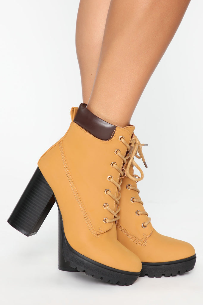 Hear Me Out Booties - Camel
