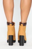 Hear Me Out Booties - Camel