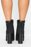 Hear Me Out Booties - Black