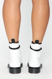 Inclined To You Booties - White Patent