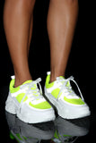 Lightning Reflective Sneakers - Neon Green