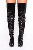 Show It Off Heeled Boots - Black