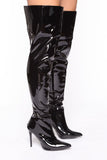 Show It Off Heeled Boots - Black