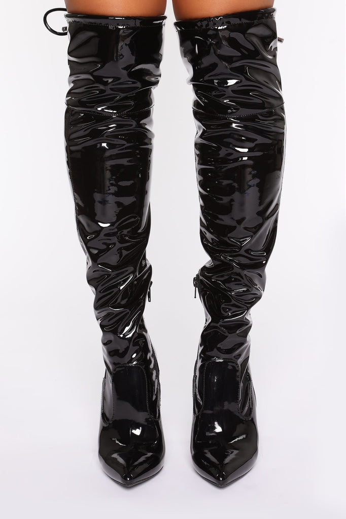 Bombalicious Heeled Boots - Black