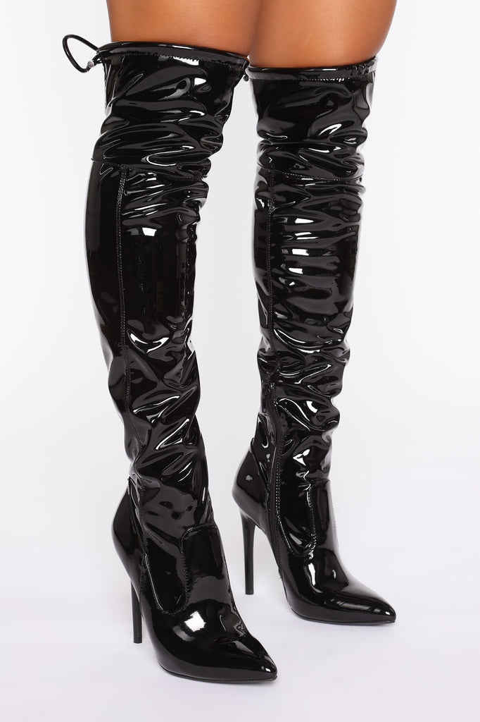 Bombalicious Heeled Boots - Black