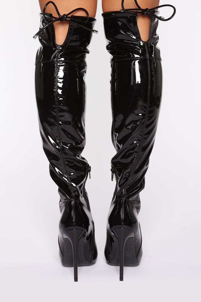 Bombalicious Heeled Boots - Black