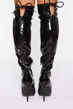 Bombalicious Heeled Boots - Black