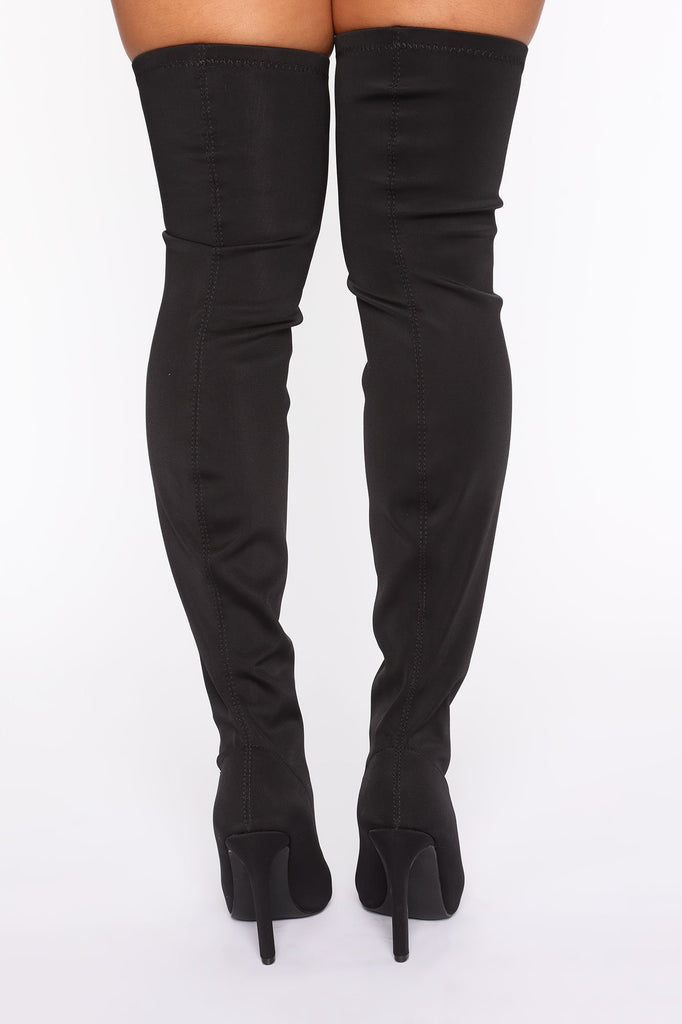 Addicted To You Heeled Boots - Black