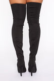 Addicted To You Heeled Boots - Black