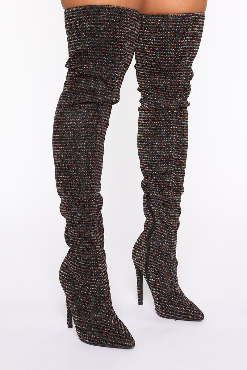 In Motion Heeled Boots - Multi Color