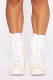 Over My Head Booties - White