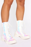 Over My Head Booties - White