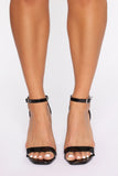 You Get Me Heeled Sandals  - Black