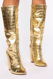 Ooh She's Sassy Boots - Gold