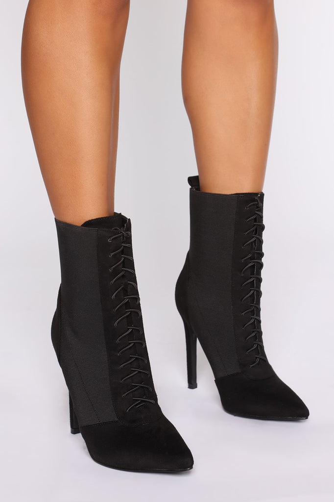 Can't Get Enough Booties - Black