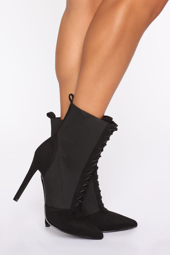 Can't Get Enough Booties - Black